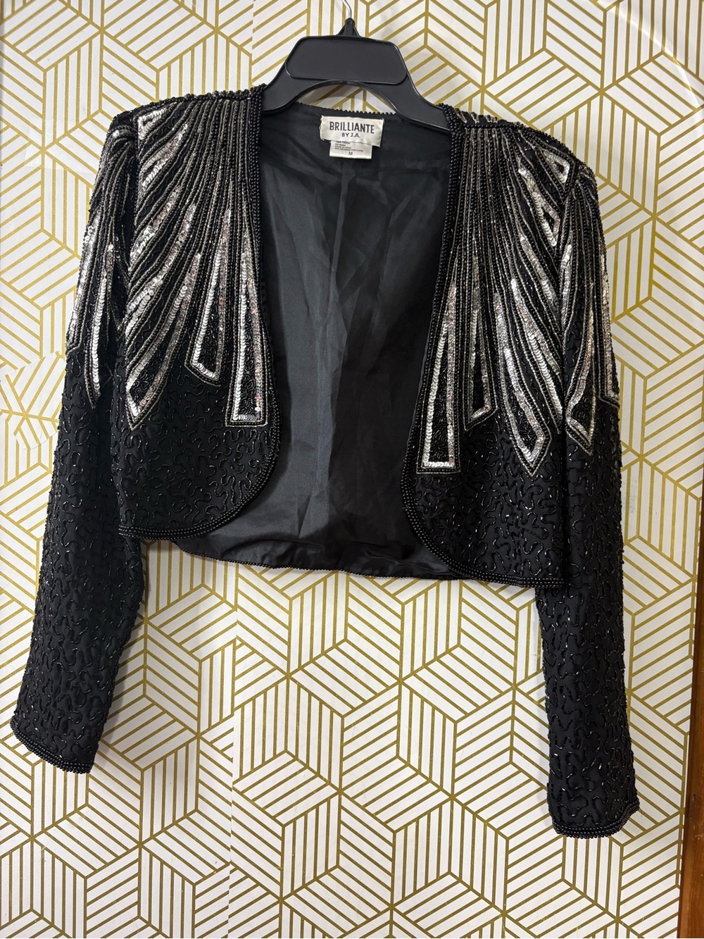 Vintage Brillante by J.A. Sequins Jacket size medium